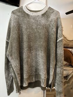 WASHED ZIPPERED SWEATER