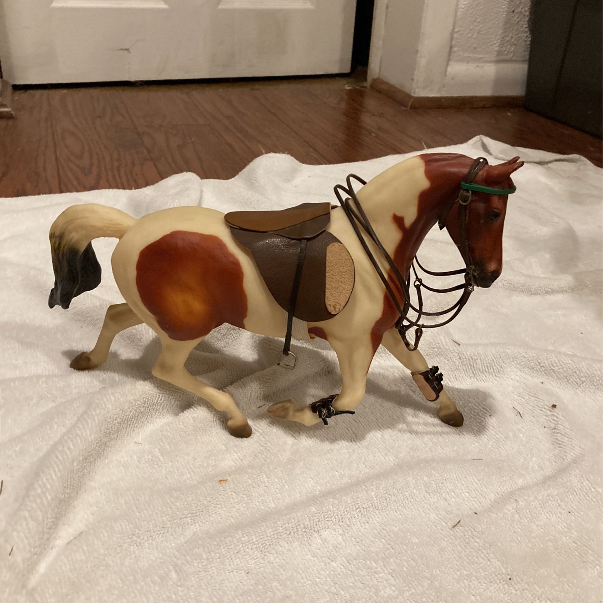 Paint Breyer And Saddle set 