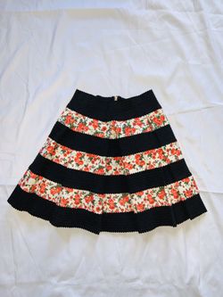 Floral Print Skirt