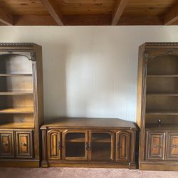 TV Stand + Bookcases
