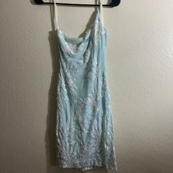 Windsor Blue Sequin Dress (Small)