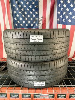 🇺🇸 2 USED TIRES 285/40ZR22 PIRELLI PZERO R01 MAX PERFORMANCE SUMMER USED TIRES 285 40 22
