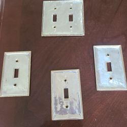 Gold Brass Filagree Ornate Antique Light Switch Plates  Covers Victorian Shabbychic 
