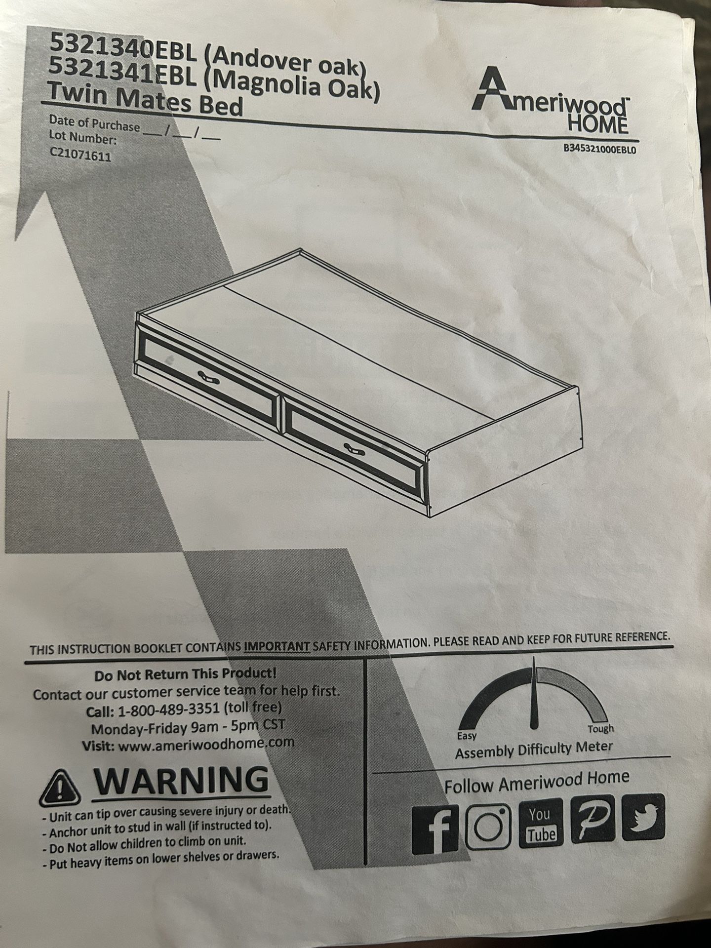 Twin Size Storage Bed