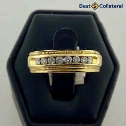 Diamond Wedding Band in 14k Gold