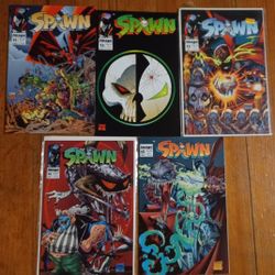 Spawn 5 Comic Book Lot July 1993 11 Thru 15 Issues Todd McFarlane 