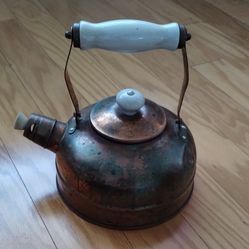 Vintage Brass & Copper Kettle