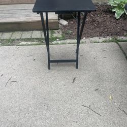Black Folding Tray Table, 19 by 15, $10