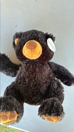 Wishpets Black Bear Stuffed Animal Plush