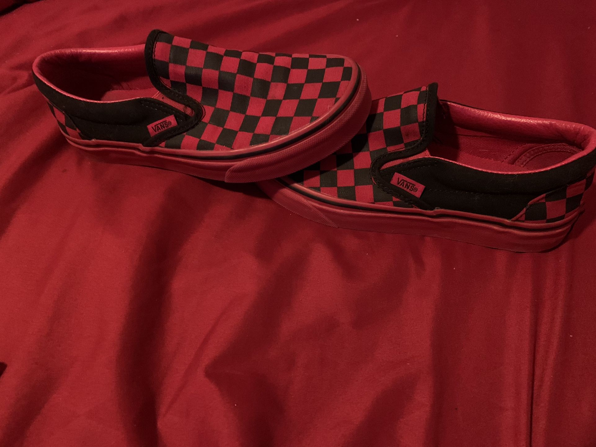 Vans Journey Exclusive Checkerboard Black And Red