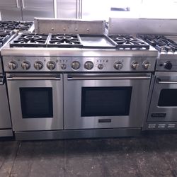 Thermador 48” Dual Fuel Range Stove Stainless Steel 