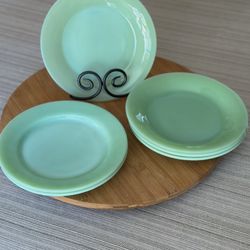 6 JADITE Fire King 9” Dinner Plates