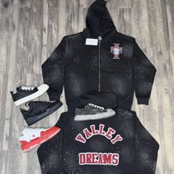 Valley Dreams Jacket With Louis Vuitton, Rick Owen’s, Or Amiri Shoes Brand New With Box 