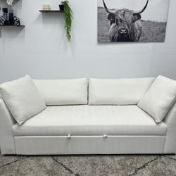 White Pull Out Couch 