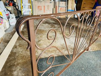 Beautiful Long Vintage Iron Guard Railing  