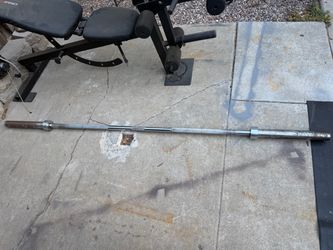 Olympic bar 7 foot long 45 lbs