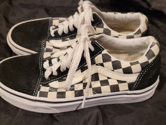 Vans Old Skool Checkered Shoes MEN 4 WOMEN 5.5