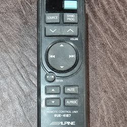 Alpine RUE-4187 Remote Control - USED!