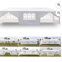 10x30 wedding party tent outdoor canopy teng with 8 side walls white FOR SALE  