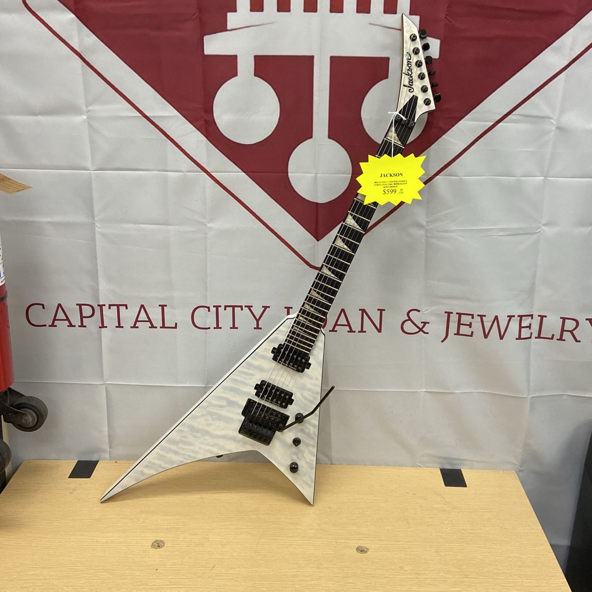 92917 Jackson Flying V Rhodes Electric Guitar 00428