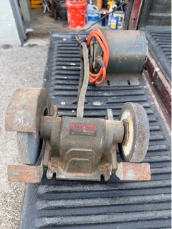 6”in POWER KRAFT  velt drive bench grinder