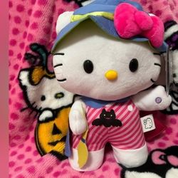 Animated Hello Kitty Halloween Witch Side Stepper