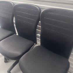 3 Beautiful High Back Executive Office Chairs By The SitOn Each For 