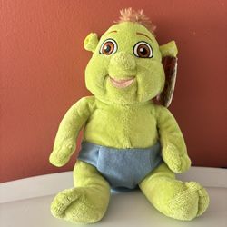 Shrek the Third plush toy Shrek’s baby. He is from Build a Bear. Very cute and old. But brand new with store tags. 2007 