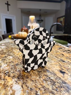 Handpainted Checkered Ghost