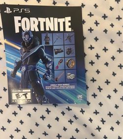 Fortnite Cobalt Star Bundle Code with 1000 V bucks for Sony Playstation 5 PS5