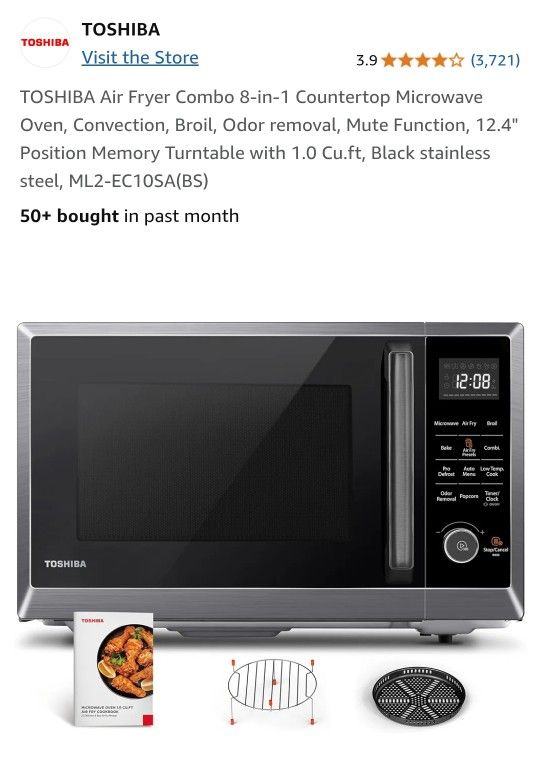 Toshiba 8-in-1 Air Fryer Microwave Combo – Brand New in Box!