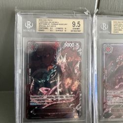One Piece OP-13 Five Elders DEMON GOD PACK BGS 9.5 Set Red Alt Art