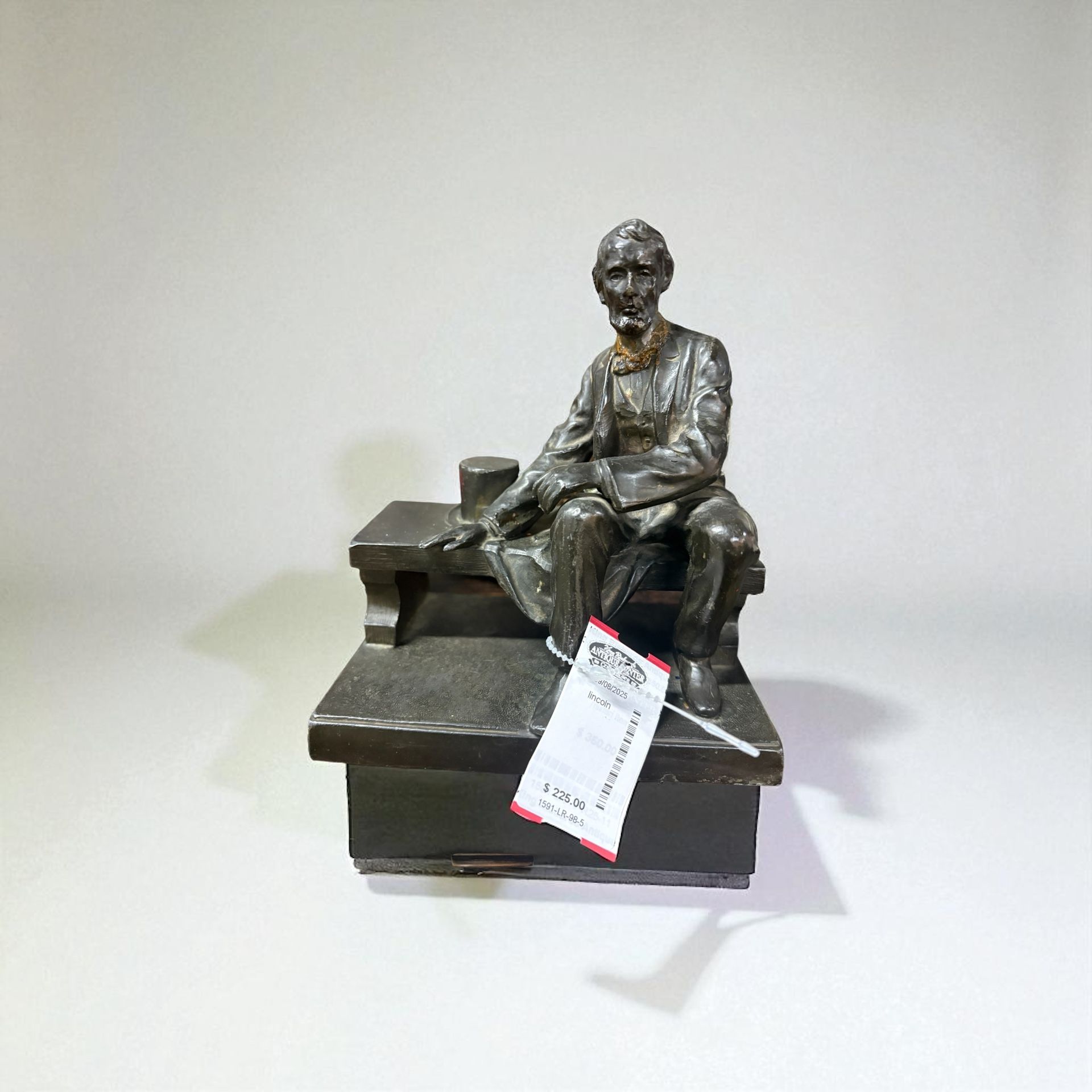 The statue is a representation of Abraham Lincoln, the 16th President of the United States