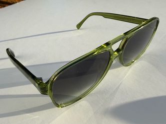Celine 62mm Oversize Aviator Sunglasses — Green (Unisex Fit)