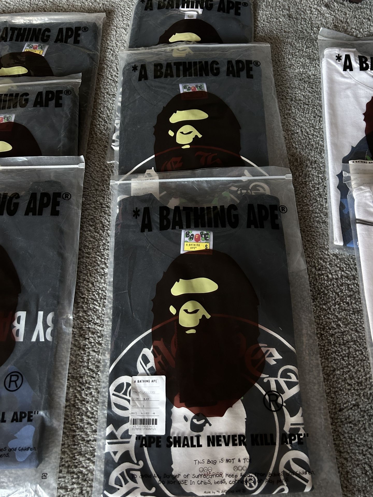 Chrome Heart Bape Shirt In Black