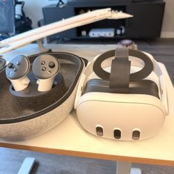 Meta Quest 3 512GB VR Bundle – Pro Strap + original meta Case