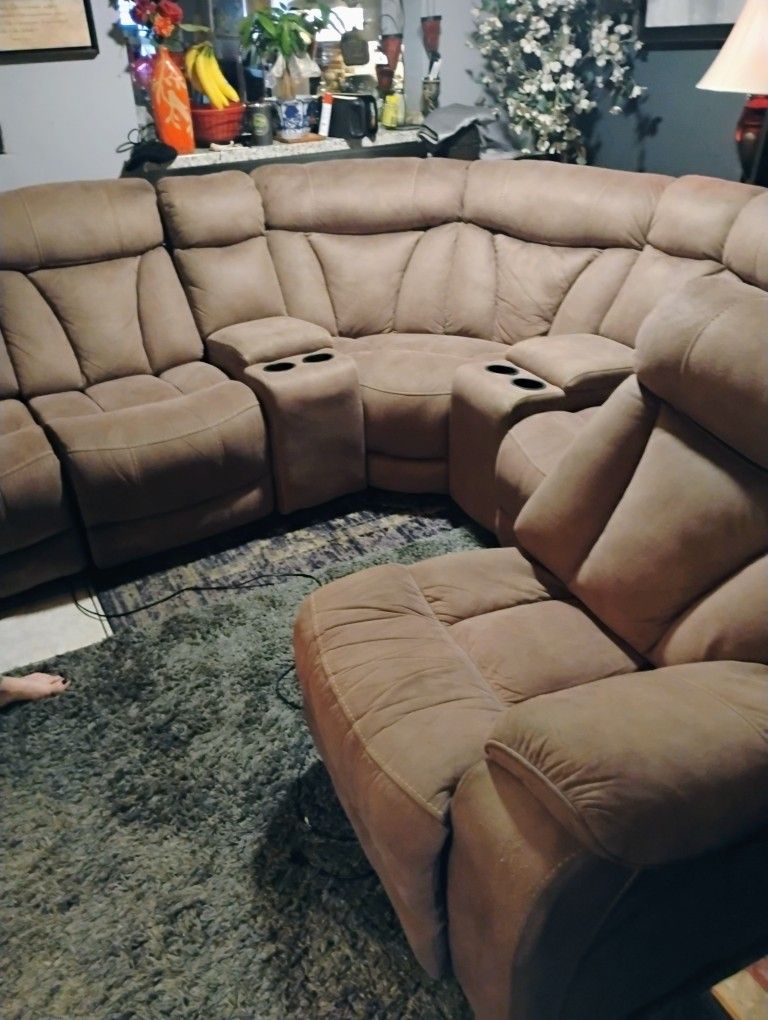 Seven Piece Recliner Sofa
