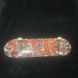 Baker 8.5 skateboard deck with thunder trucks 