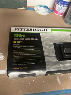OEM Pittsburgh Tool Box NEW 130pcs Tool Kit with Case