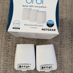 (5) NETGEAR Orbi RBK23 TriBand  Mesh WiFi System 2.2Gbps 1 Router 4 Satellites