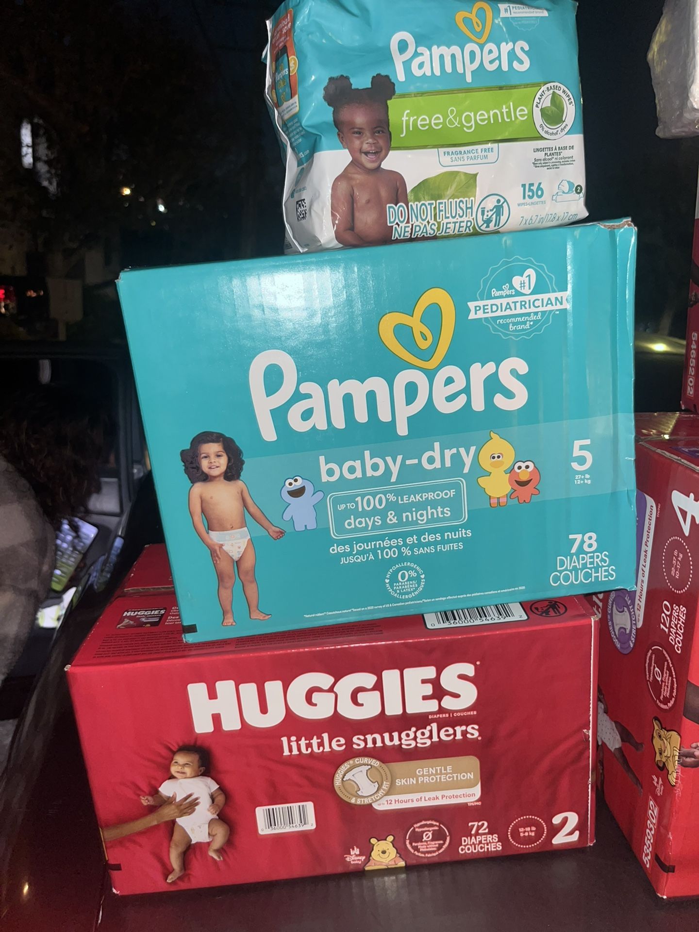 DIAPERS/ WIPES