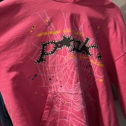 XL Pink Spider Hoodie