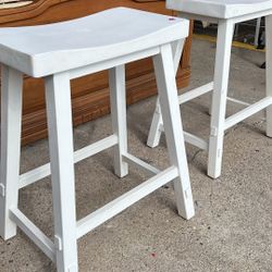 Two Bars Stool Solid Wood 2x$60