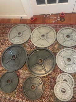 Set of 230 Lbs Olympic weight plates