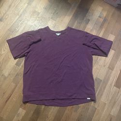 Orvis men’s Short Sleeve Textured Sweatshirt - Plum/Berry - Size XL