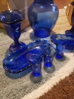 Vintage Blue 9pc Set
