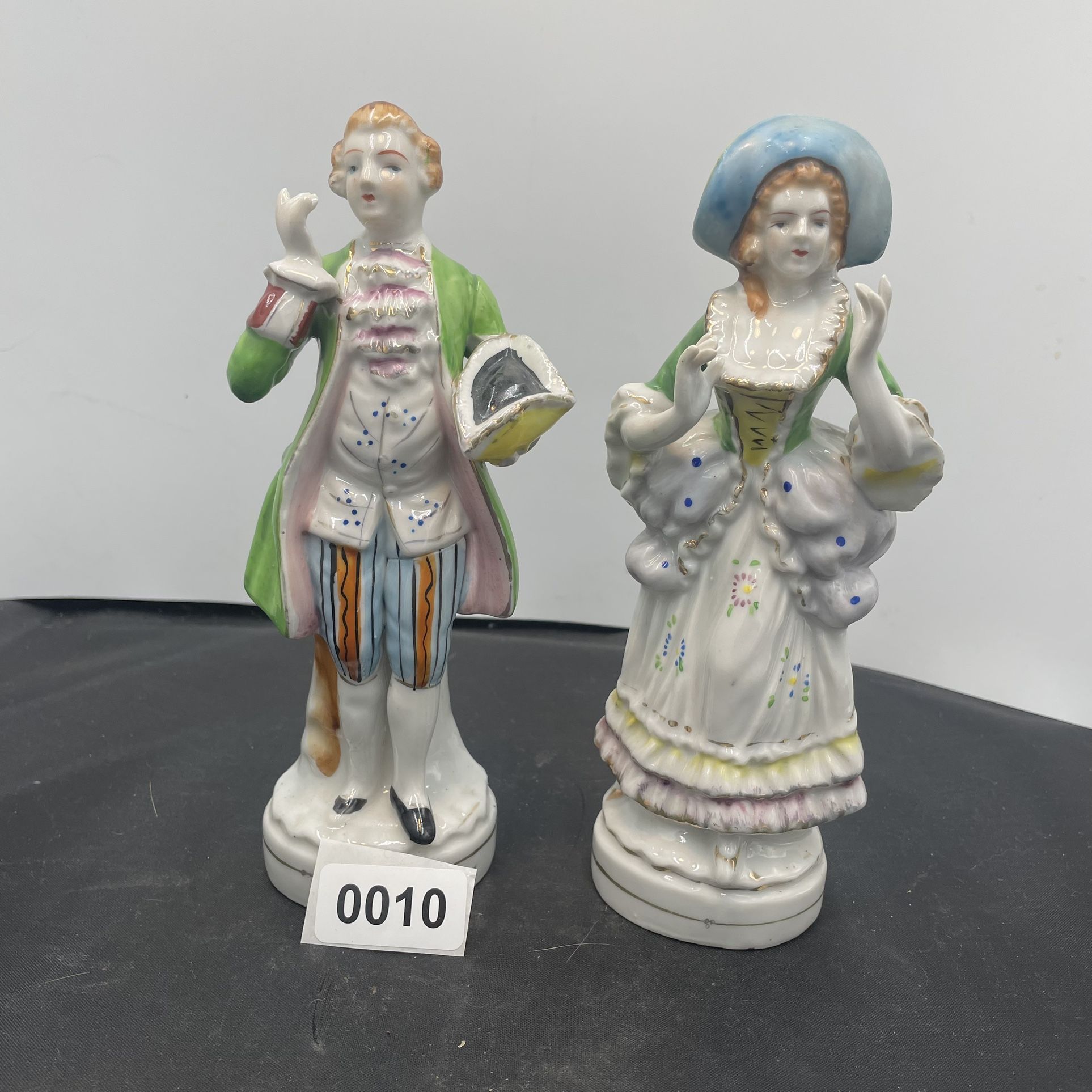 Pair of Vintage Large Made in Occupied Japan Figurines 9 3/4" (H)