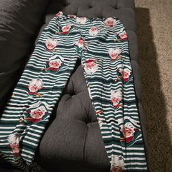 Lularoe Santa Leggings OS