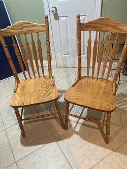 Oak chairs
