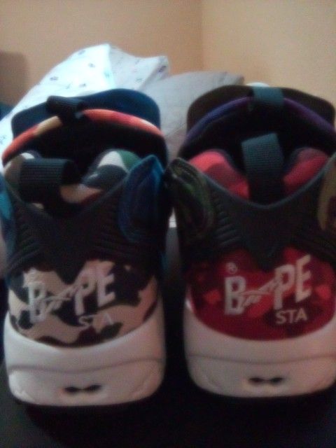  Bathing ape Reebok Instapump Fury Multi camo 